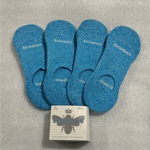 4 Ct Lot Bombas Socks Medium Blue Medium New No Show